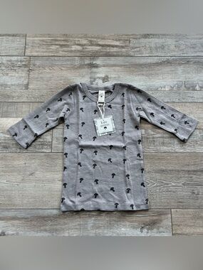 NWT Kate Quinn Kids Mushroom Pointelle Top Size 6